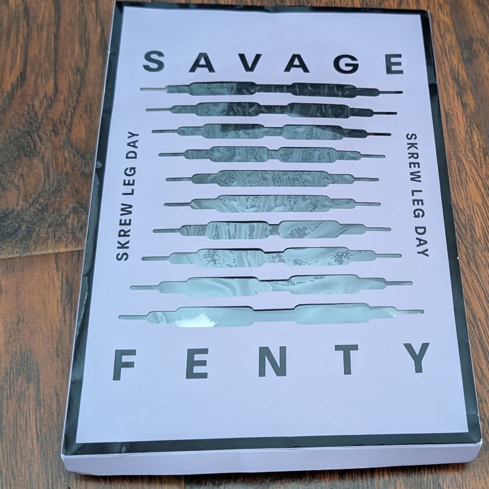 Savage X Fenty NWT Black Thigh High Stockings